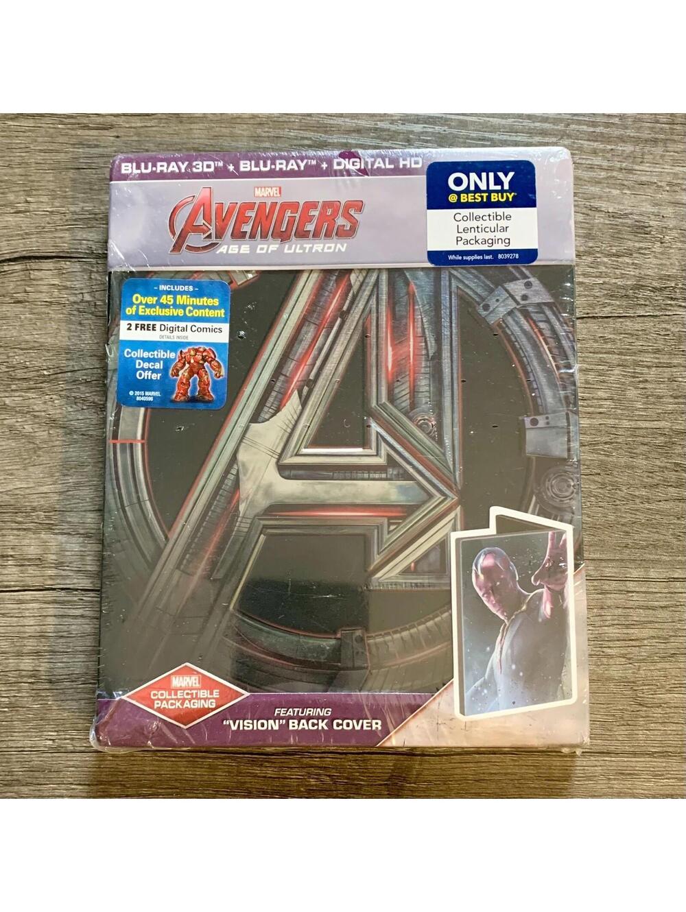 Avengers: Age of Ultron  - Vision Steelbook (Blu-ray, 3D Blu-Ray) CASE DAMAGED
